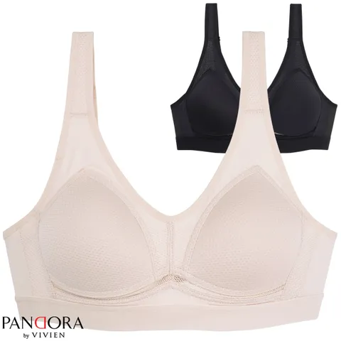 판도라by비비안 쿨메쉬 노와이어 스포츠브라 ABC컵 pbr7134n
