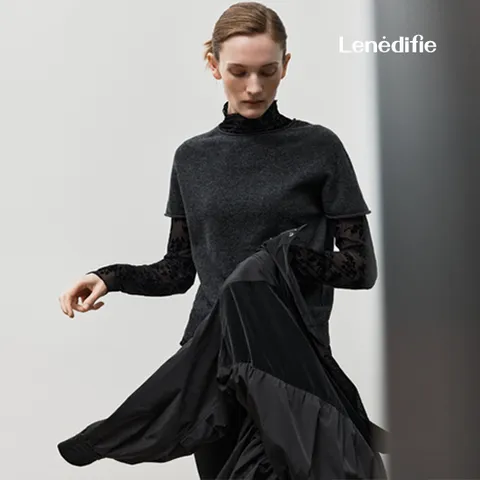르네디피 26F/W 슈퍼파인 메리노울100 홀가 반팔 니트 1종