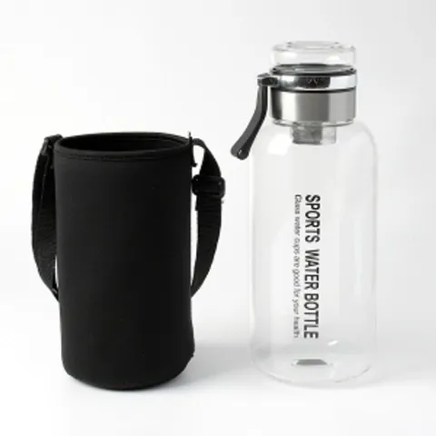 로하티내열유리티보틀파우치세트휴대차물병 휴대용티보틀 내열유리휴대용물병