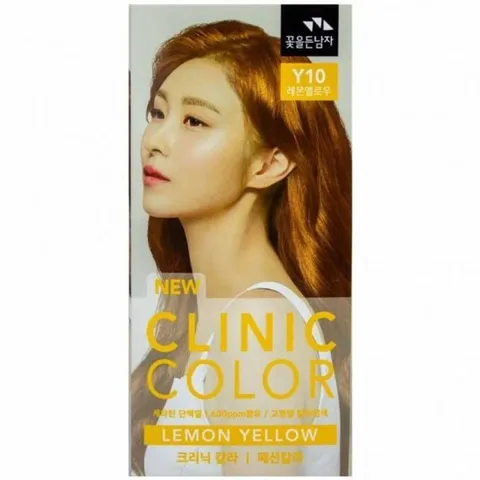 레몬색 염색제 헤어나염 물빠짐방지 염색약 가늘은머리 먹물염색 새치커버 머리염색