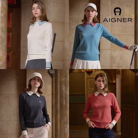 3. 아이그너 AIGNER 23FW 캐시미어 블렌디드 카라 니트 여성