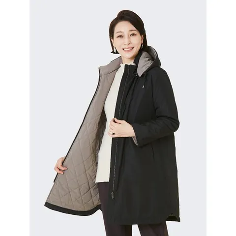 [하프클럽] 리베라 리버시블 퀼팅코트 K224CT01