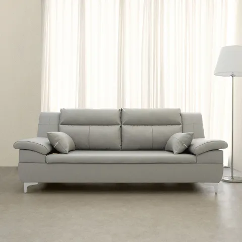 테라 천연 면피가죽 온열 황토볼 3인용 흙소파 DF925867