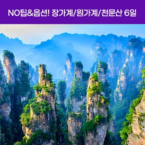 장가계/원가계/천문산 6일 #노옵션 #노팁 #전신마사지60분 #유리다리 #대협곡 #칠성산 #천문산사 #귀곡잔도 #유리잔도