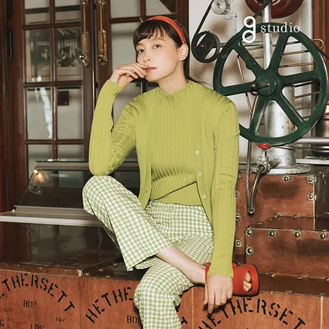 4-6. 지스튜디오 25SS 톨레뇨 하모니 울100 가디건+모크넥 탑 2종