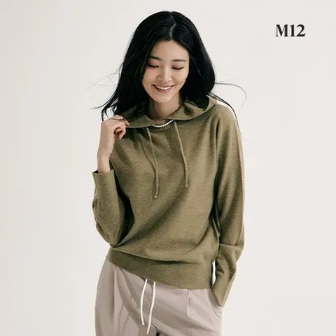 1-3 [런칭가79,900원] M12 24FW 여성 울블렌디드 후드 니트 3종