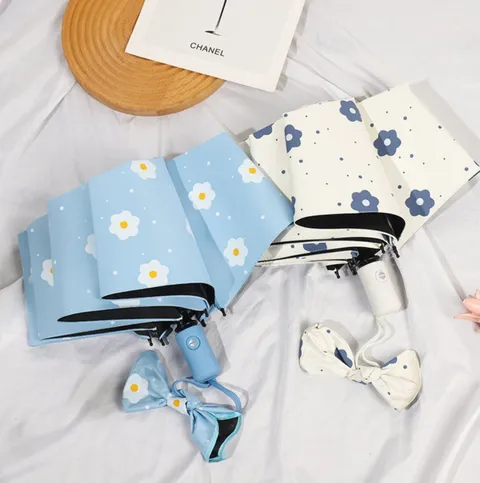 레나틱 UV차단 데이지 초경량 가벼운 3단 양산 우양산 양우산 암막 우산