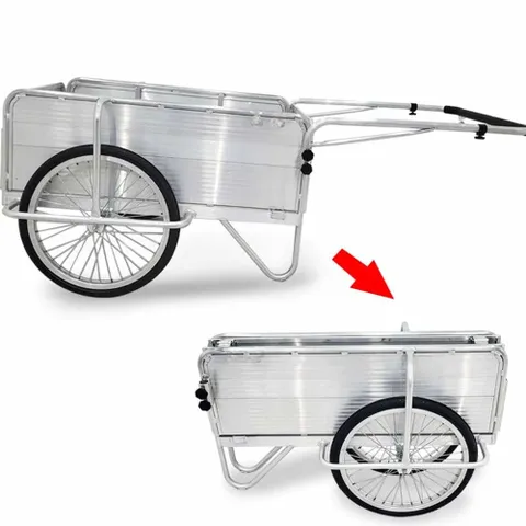 알미늄 폴딩 리어카 실버 접이식리어카 폴딩리어카 수레 핸드카트 손수레
