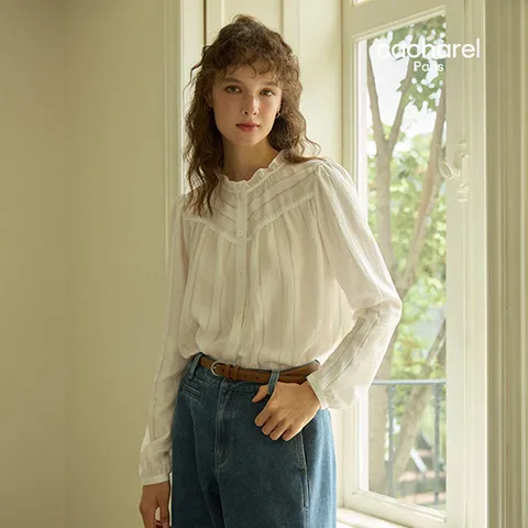 [온플] 까사렐 26FW 프릴 블라우스 1종