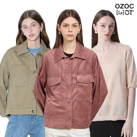 4SET [르오트] 린넨혼방 워셔블 브이넥 반팔니트 4종세트