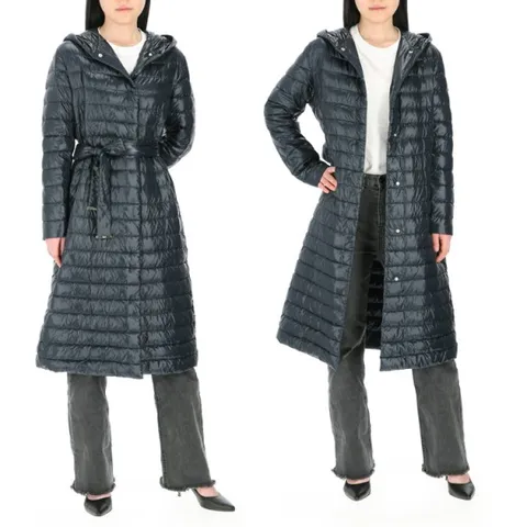 후드로고 PI002021D 12017Z 9200 에르노 구스다운 벨트 후드 롱패딩 트렌치 롱패딩