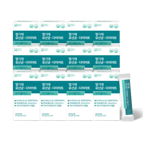벨기에 유산균 다이어트 트리플플러스 15포 12박스