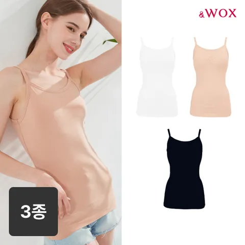 앤왁스 노캡 배쏙티 에코모달 끈형 3종 여성 보정속옷