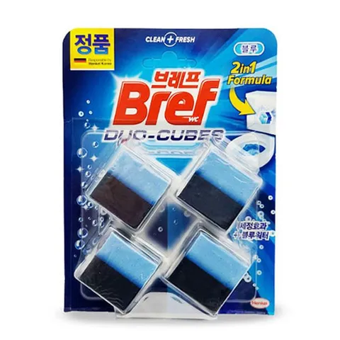 쿨샵 욕실용품 헨겔 변기세정제 블루워터 50g 4개 변기클리너 변기청소솔 화장실청소솔