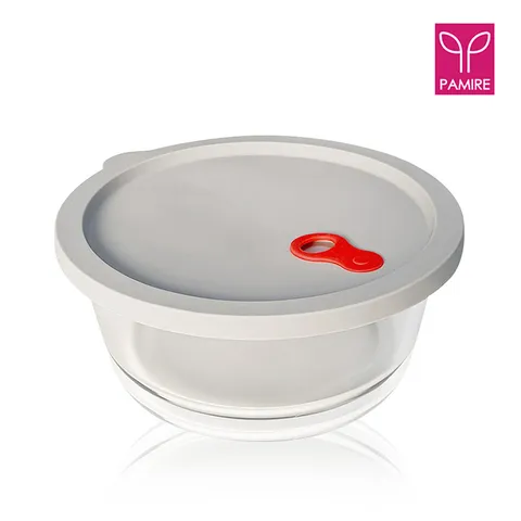 파미레 실리콘 오븐글라스 원형 1300ml 내열유리용기