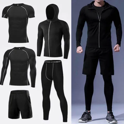 남자 트레이닝 세트 5종 운동복 헬스 피트니스 요가 필라테스복 빅사이즈땀복