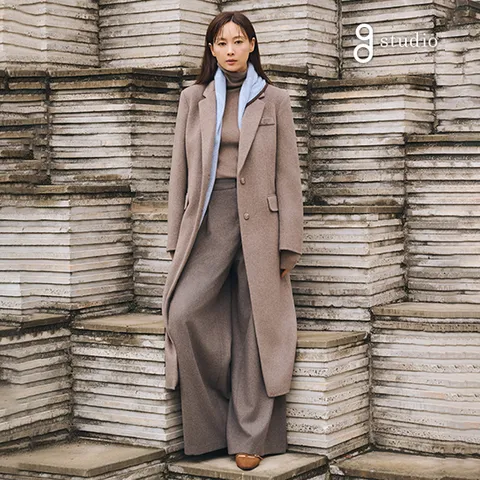 3-7. 지스튜디오 25FW 울실크 핸드메이드 엘리건트 코트