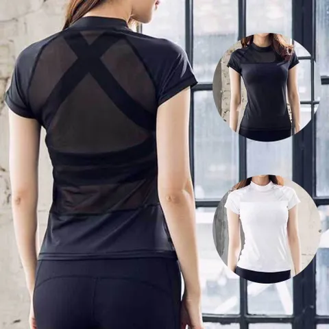 시스루 요가복 여자 레쉬가드 반팔티 실내 운동복 헬스복 필라테스옷 플라잉요가복 스피닝복
