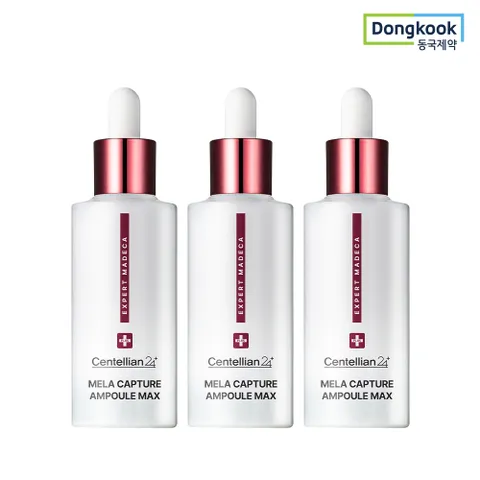 동국제약 센텔리안24 엑스퍼트 마데카 멜라 캡처 앰플 맥스 45ml 3개 기미 주름 피부탄력 안티멜라닌 보습 진정 광채