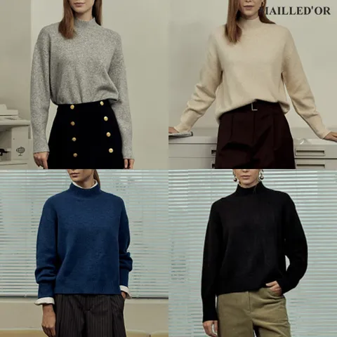 [홈쇼핑인기]마예도르 알파카 크롭 풀오버 1종