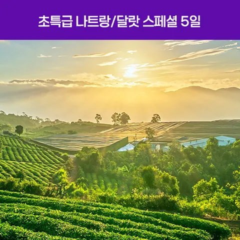 나트랑/달랏 3박5일 #NO옵션 #스위트룸 2박 #$200옵션 포함 #특식6회 #간식3종제공