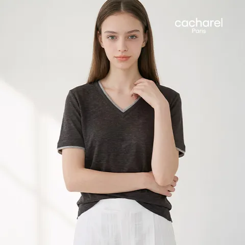 [온플] 까사렐 26S/S 프렌치린넨100 레이어드 티셔츠 2종