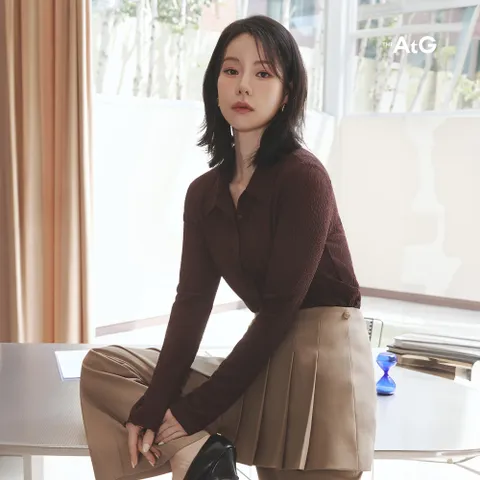 [온플] 더엣지 25F/W 텍스쳐드 셔츠 블라우스 3종