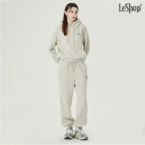 후드 기모 티셔츠 밴딩 팬츠 셋업 (DO4OW003A)