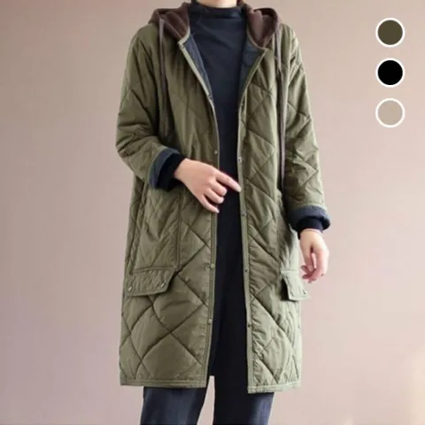 [브리치] 허그허그 / 데밀 롱 경량 후드 패딩 자켓 3color