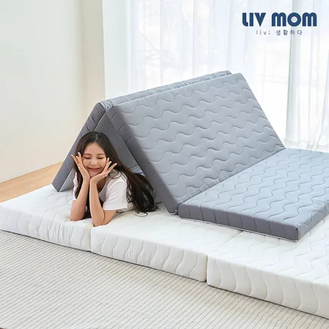 리브맘 탄탄한 3단 접이식 매트리스 토퍼 멀티싱글/슈퍼싱글/퀸