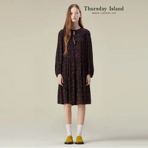 [정상가-279000원][Thursday Island] 퀼팅 원피스(T236MOP163W)