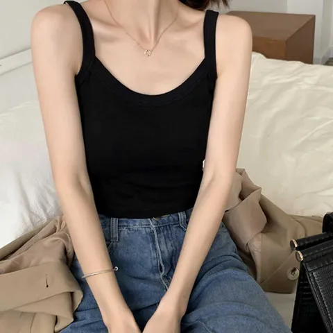 여름 이너 나시 브라탑 속옷 나시티 시원한 끈나시 여자나시 여자이너웨어 캡내장나시티