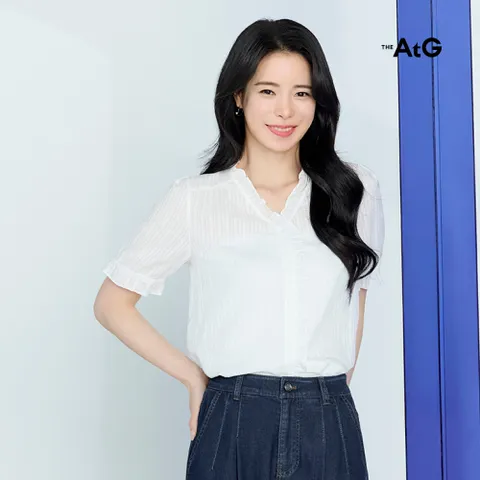 [온플]더엣지 26SS 아사 면100 자수 블라우스 3종
