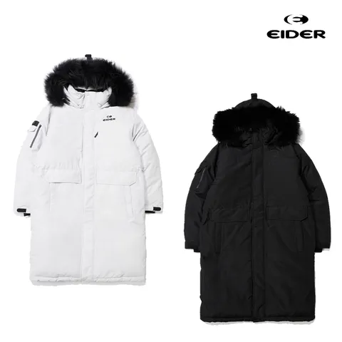 타이탄 리버스 UNI 롱 기장 야상 구스다운 롱패딩 DUW23553