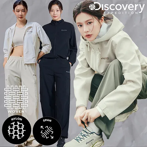 디스커버리 여성 우븐 트레이닝 스트링 팬츠 DWTP44044