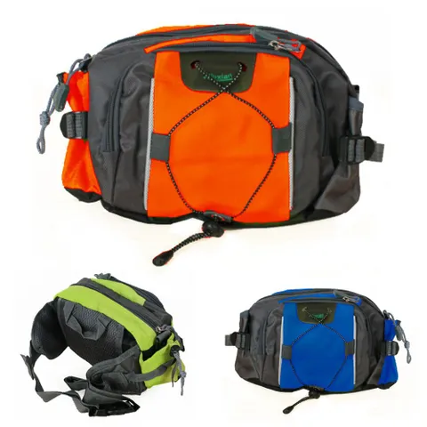 간편한 등산 캠핑 여행 힙쌕 가방 사이드포켓 더블벨트 여행가방