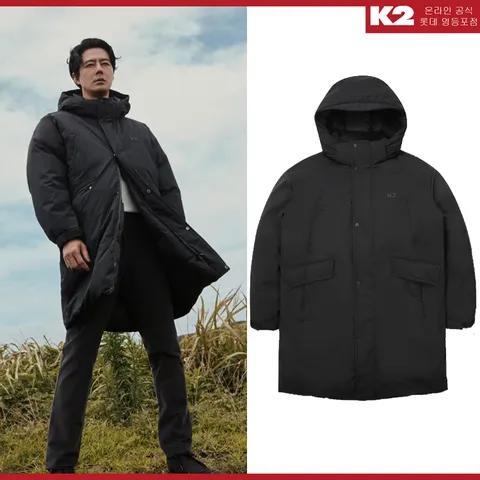 K2 겨울 광고상품 남성 구스 조인성 롱패딩/다운/K95/거위털/KMW24553YD
