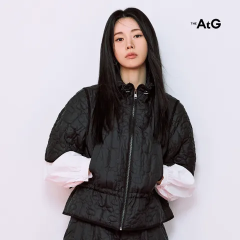 [온플]더엣지 25FW 메종 퀼팅 반팔자켓