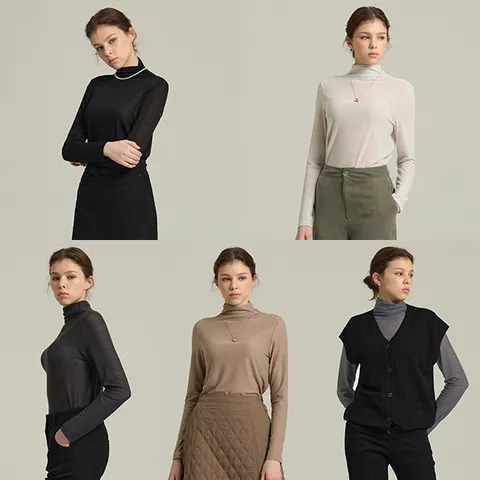 [하프클럽] 글리터메탈티블라우스5종세트