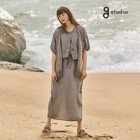 5-6. 지스튜디오 25SS 아세테이트 원피스