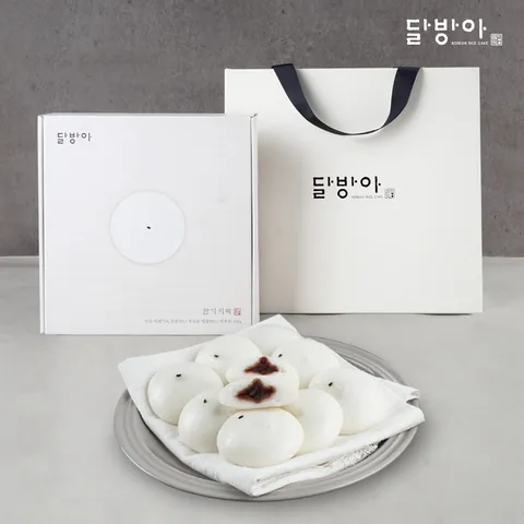 달방아 팥앙금 무앙금 잔기지떡 기정떡 1박스+쇼핑백