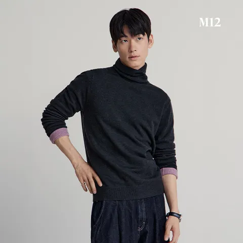 2-2. M12 24FW 남성 울블렌디드 터틀넥 풀오버 4종