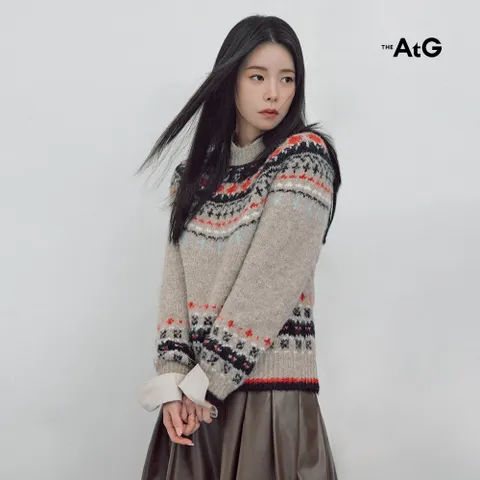 2-2.더엣지 25FW 플러피 울 노르딕 풀오버