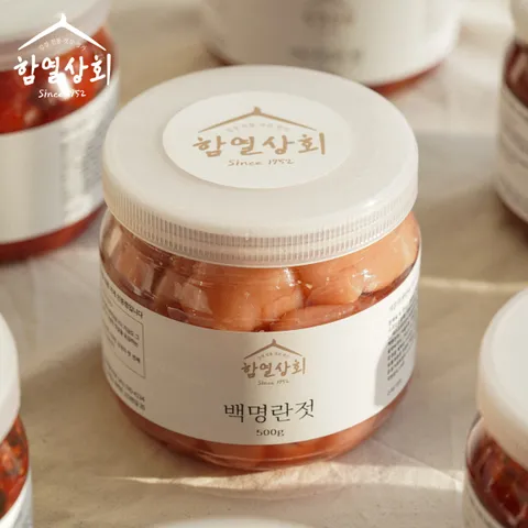 프리미엄 백명란젓(특) 230g~1kg 정란 무색소 저염 명란 젓갈 반찬
