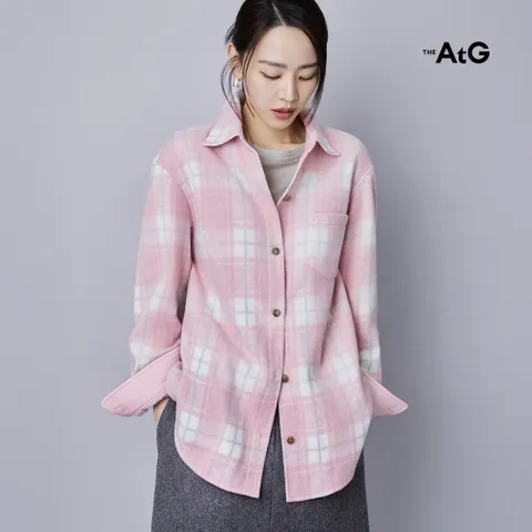 [미리주문10%] 더엣지 26FW 플리스 체크 셔츠자켓