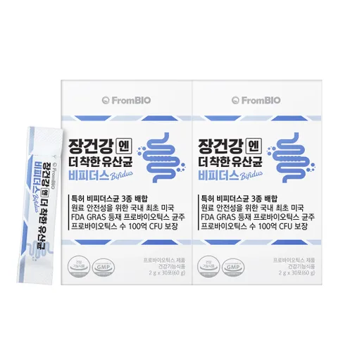 장건강엔 더착한 유산균 비피더스 30포x2박스/2개월