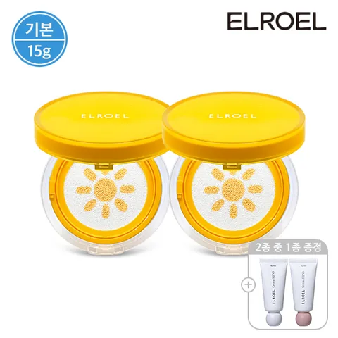 [기본] 파데프리 옐로우 팡팡 선쿠션 15g 본품 2개+크레마 핸드크림