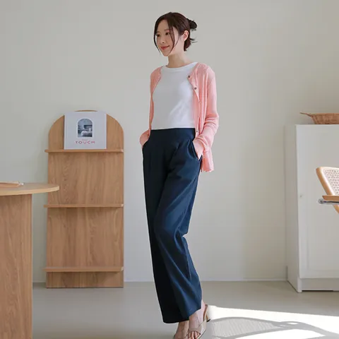 [최초가 99,000원][르포엠]도비 핀턱 팬츠 3종세트