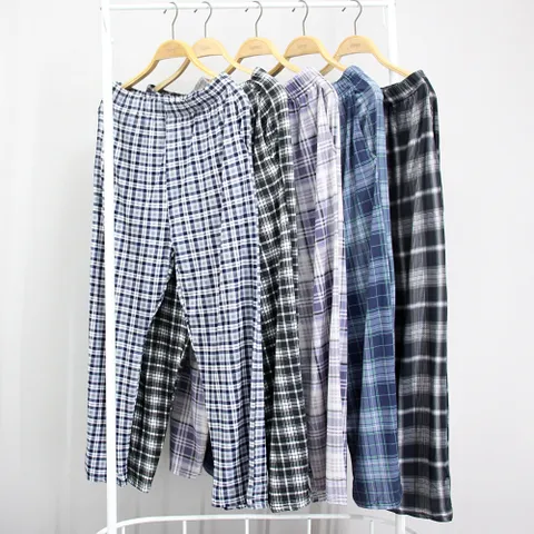 남자  피치기모 체크파자마바지[JB99357]실내복바지,편한바지 실내복바지