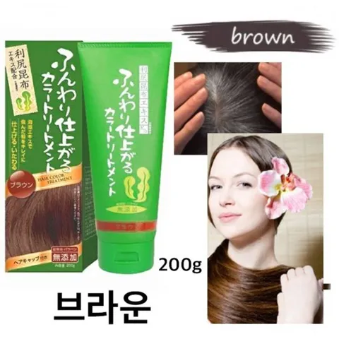 커버 리시리 헤어 염색 새치 컬러 트리트먼트 브라운 새치염색 리시리 컬러린스